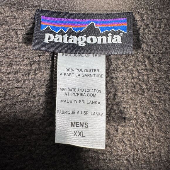 Patagonia Better Sweater Vest Mens Size 2XL Brown Full Zip Outdoor Hike - Picture 2 of 2